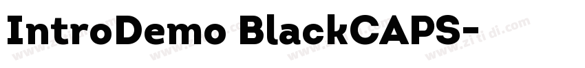 IntroDemo BlackCAPS字体转换